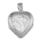 Sterling silver lockets, front view