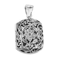 Antique style, sterling silver lockets, front view