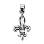 Sterling silver pendants, front view