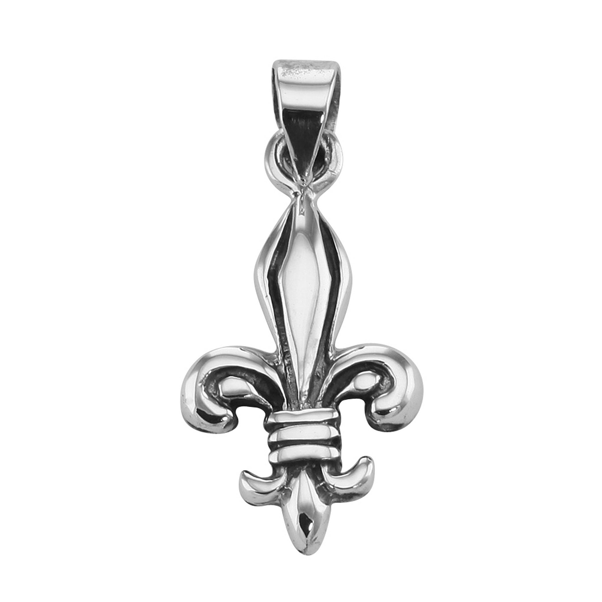 Sterling silver pendants, front view