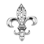 Filigree, sterling silver pendants, front view