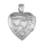 Sterling silver lockets, front view