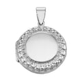 Antique style, sterling silver lockets, front view