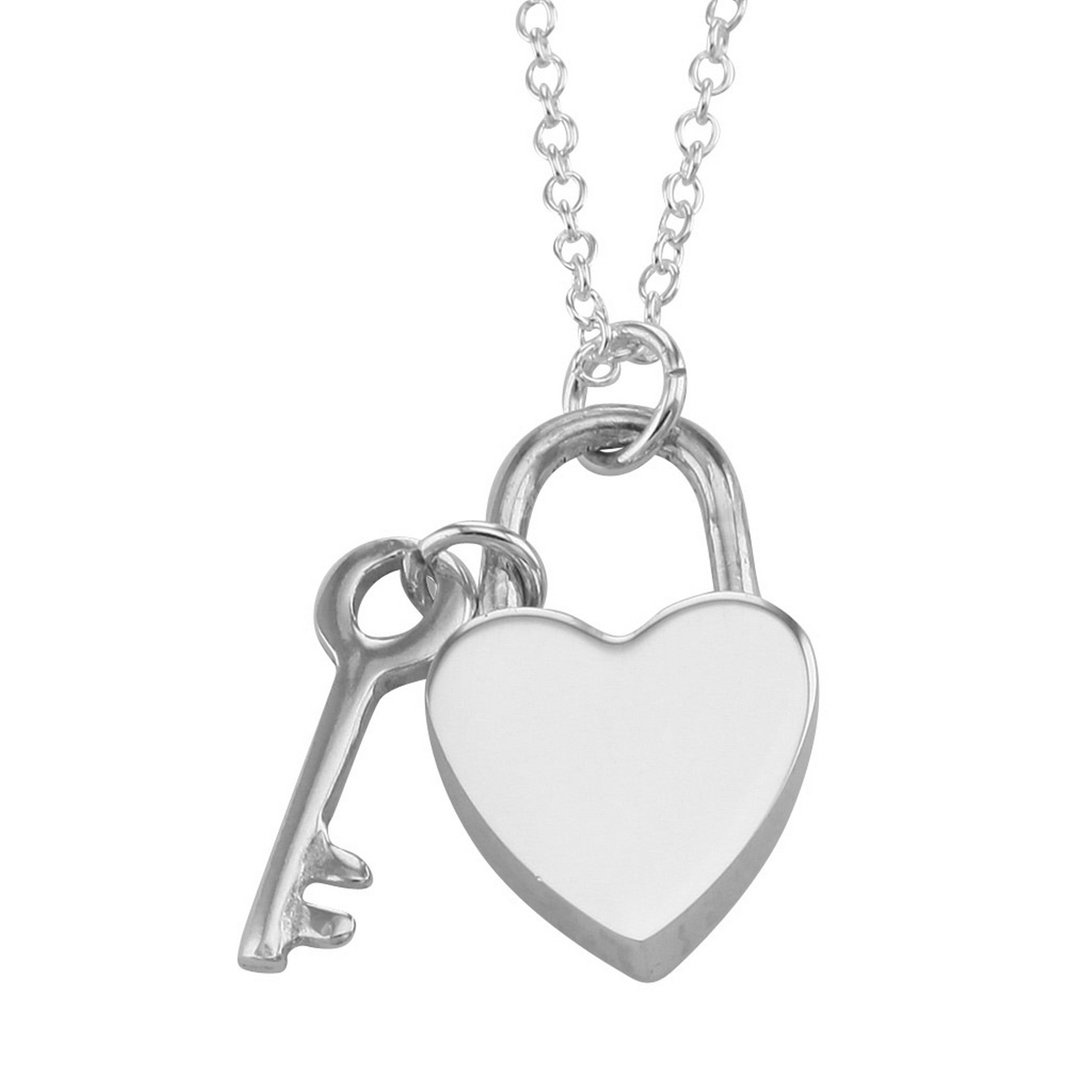 Sterling silver pendants, front view