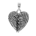 Sterling silver pendants, front view