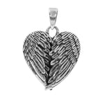 Sterling silver pendants, front view