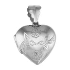 Antique style, sterling silver lockets, front view