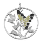 Sterling silver pendants, front view