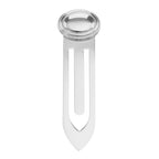 Sterling silver bookmarks, front view