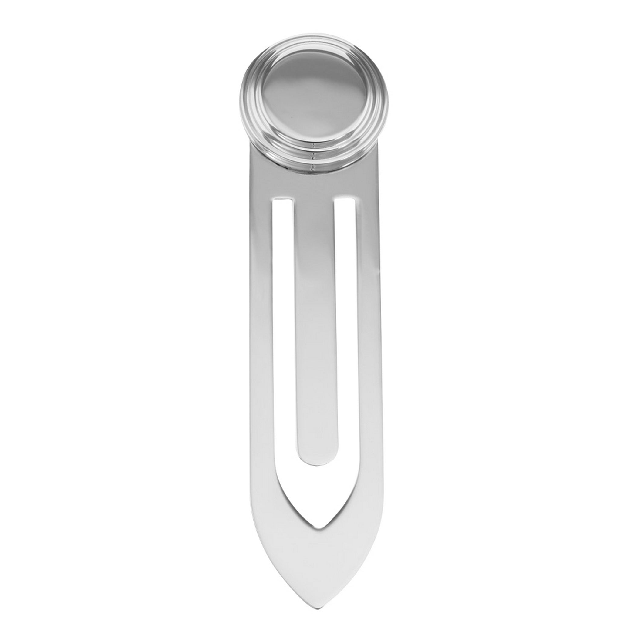 Sterling silver bookmarks, front view