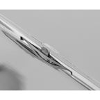 Back view of LAST ONE - ONLY 1 IN STOCK - Fine Italian Made Business Card Case w/ Push Button Closure showing 925 sterling si