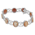 Sterling silver bracelets, front view