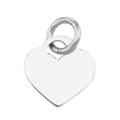 Sterling silver pendants, front view