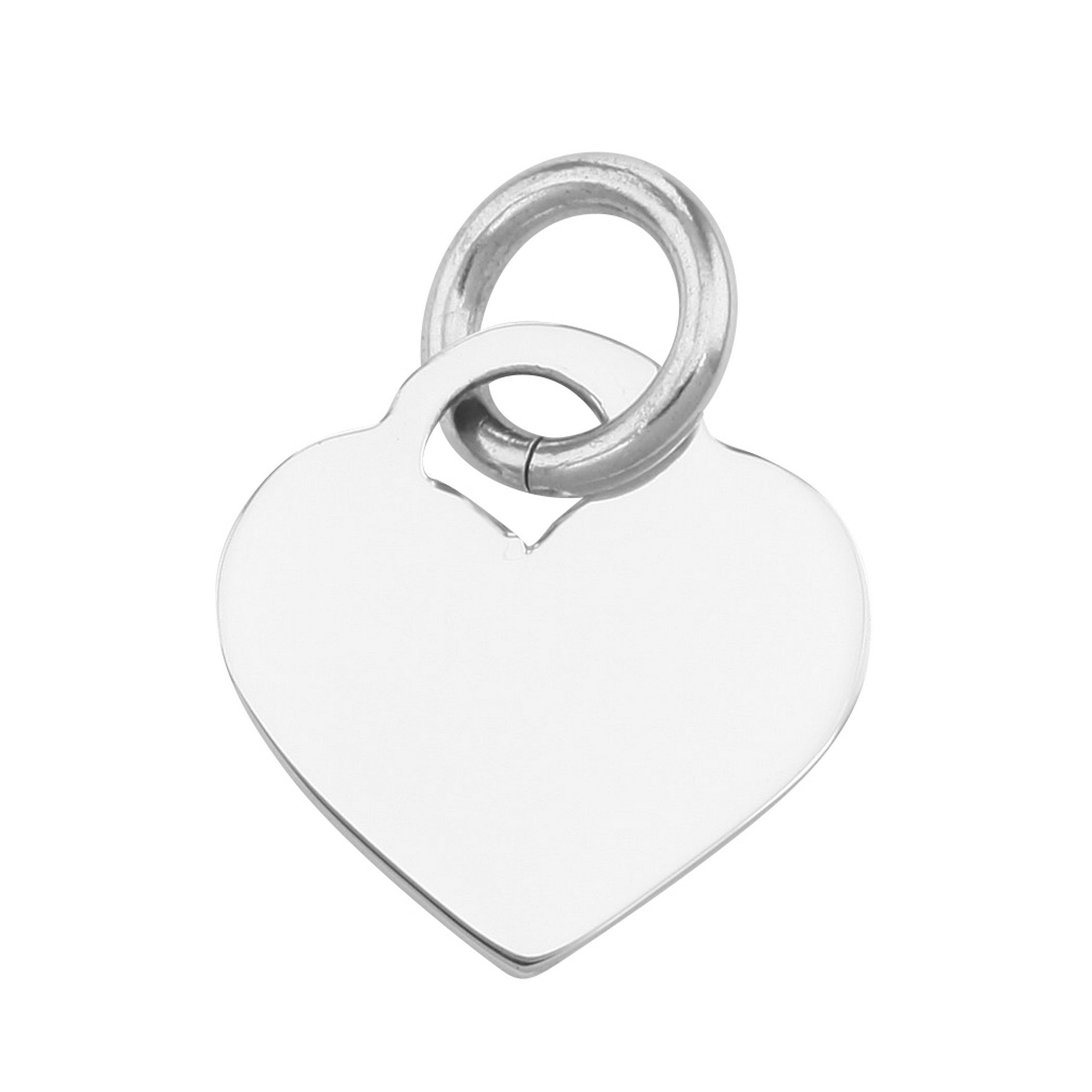 Sterling silver pendants, front view