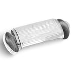 Back view of Two Compartment Handmade Italian Oval Tubular Shaped Sterling Silver Pillbox showing 925 sterling silver hallmar