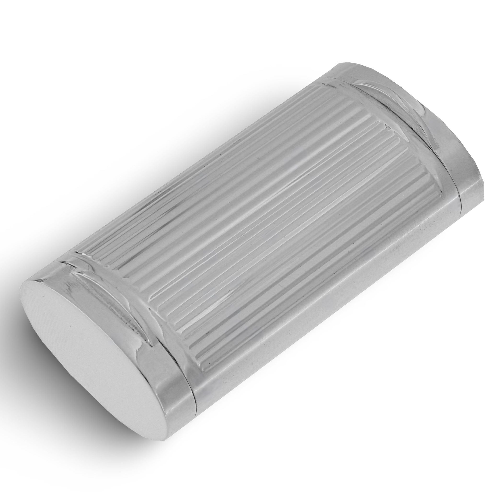 Sterling silver pillboxes, front view