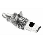 Detail view of Antique Style Scottie Dog Head Whistle Pendant highlighting design details