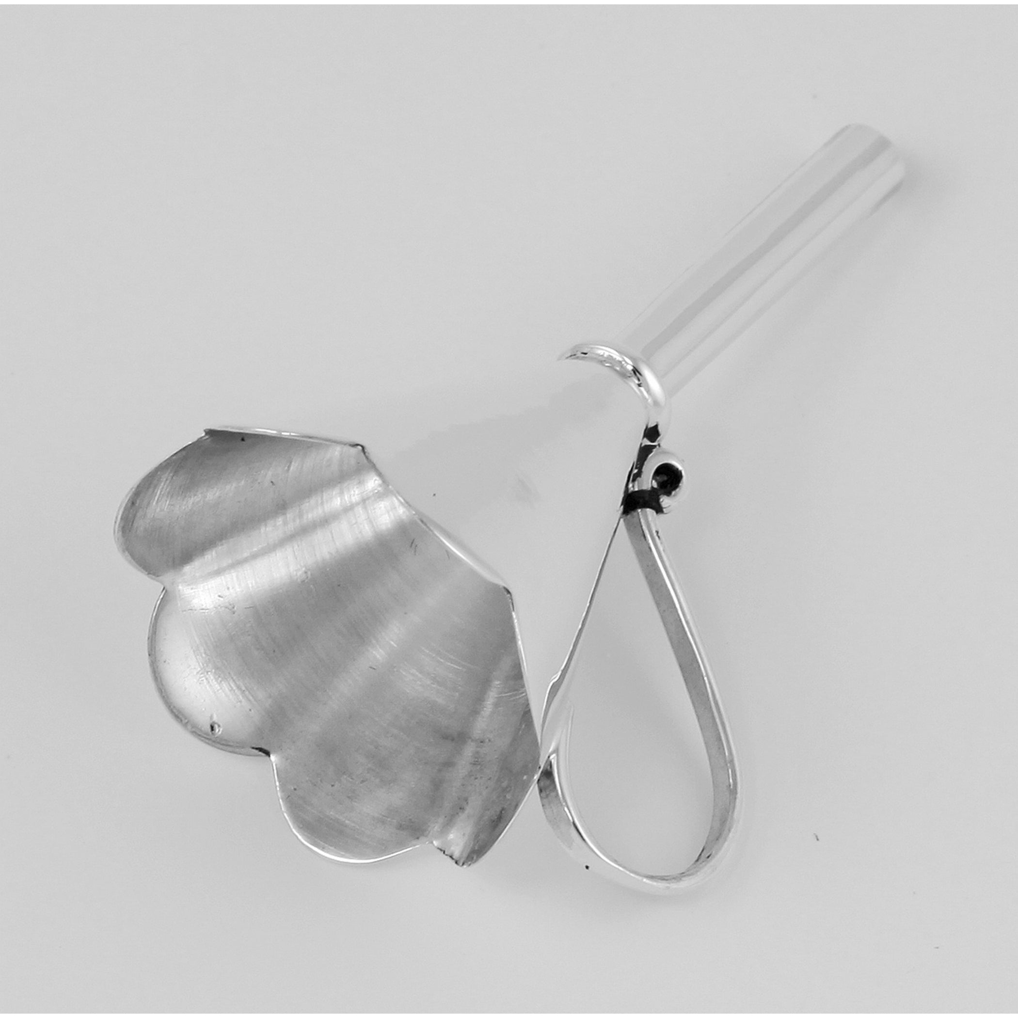 Detail view of Perfume Funnel - Medium w/ Fluted Top highlighting design details
