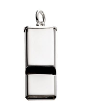 Detail view of Whistle Pendant - Made in USA highlighting design details