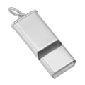 Sterling silver whistles, front view