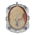 Filigree, sterling silver pendants, front view