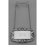 Detail view of Rum Liquor Decanter Label / Tag highlighting design details