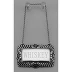 Detail view of Whiskey Liquor Decanter Label / Tag highlighting design details
