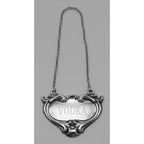 Detail view of Vodka Liquor Decanter Label / Tag highlighting design details