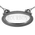 Sterling silver liquor decanter tags, front view