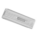 Sterling silver money clips, front view
