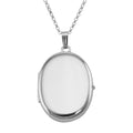Sterling silver lockets, front view