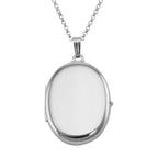 Sterling silver lockets, front view