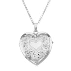 Sterling silver lockets, front view