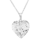 Sterling silver lockets, front view