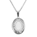 Sterling silver lockets, front view