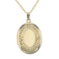 Sterling silver lockets, front view
