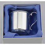 Detail view of Heirloom Quality Sterling Silver Engravable Baby Cup - Made in the USA highlighting design details