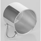 Detail view of Heirloom Quality Sterling Silver Engravable Baby Cup - Made in the USA highlighting design details