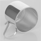 Detail view of Gorgeous Sterling Silver Baby Cup - Engravable - Made in USA highlighting design details