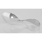 Back view of Baby Loop Spoon Classic Self Feeder Made USA Sterling showing 925 sterling silver hallmark
