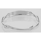Detail view of Childrens Flower ID Bangle - Adjustable - Made in USA highlighting design details