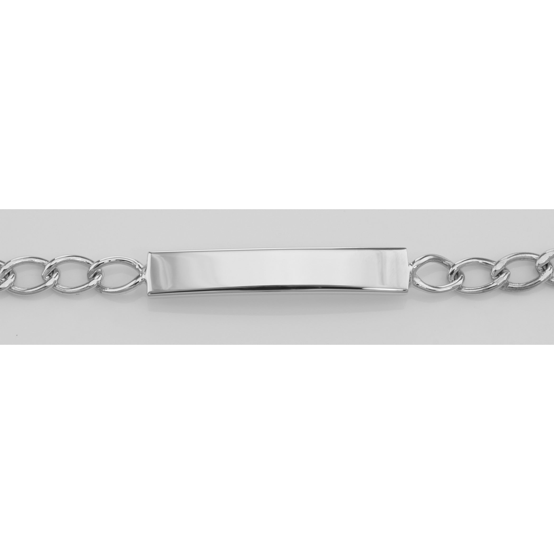 Detail view of ID Bracelet - Baby Boy - Children's Engravable - Made in USA highlighting design details