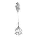 Sterling silver spoons, front view