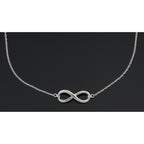 Sterling silver necklaces, front view