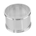 Sterling silver napkin rings, front view