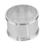 Sterling silver napkin rings, front view