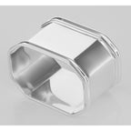 Back view of Napkin Ring - Octagonal - Made in Italy showing 925 sterling silver hallmark