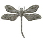 Marcasite, sterling silver brooches / pins, front view