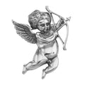 Sterling silver brooches / pins, front view