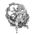 Sterling silver brooches / pins, front view
